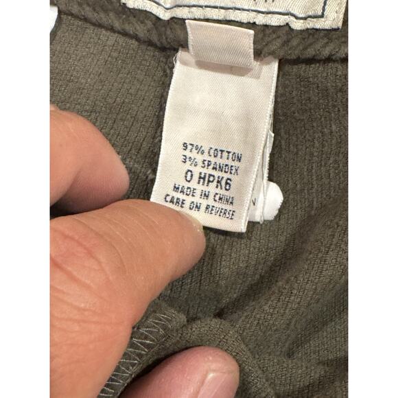 LL. Bean Corduroy Pants Women's 10 Petite Original Fit Olive Green Classic Retro - Picture 3 of 5